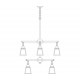 A-Line Two Tier, Eight Light Chandelier 